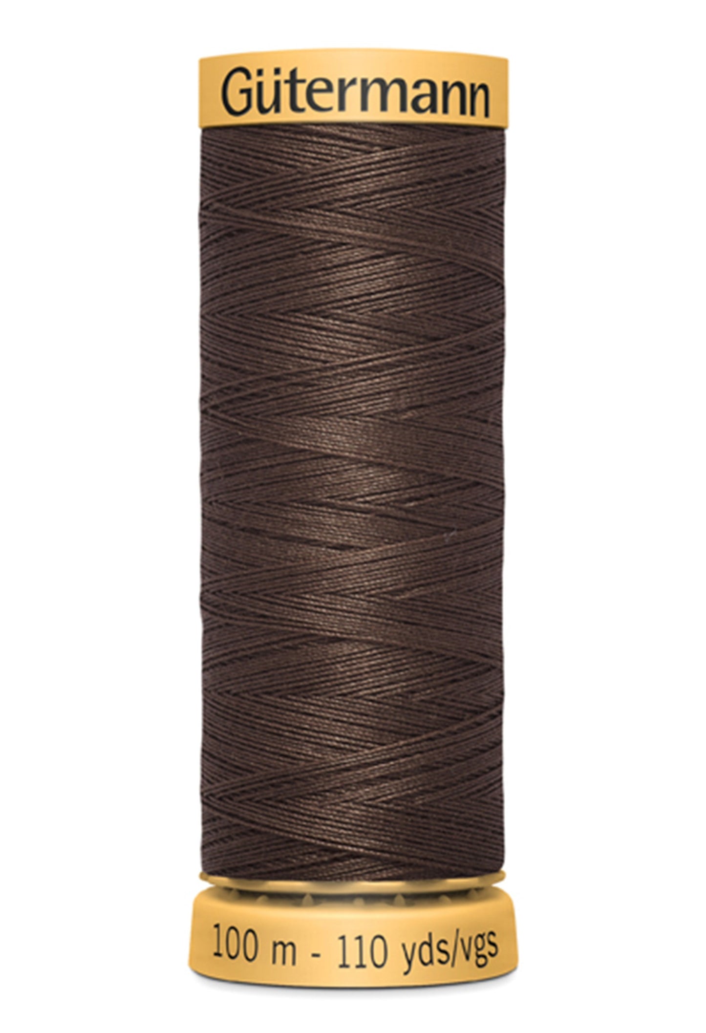 Natural Cotton Thread 100m/109yds Dark Brown