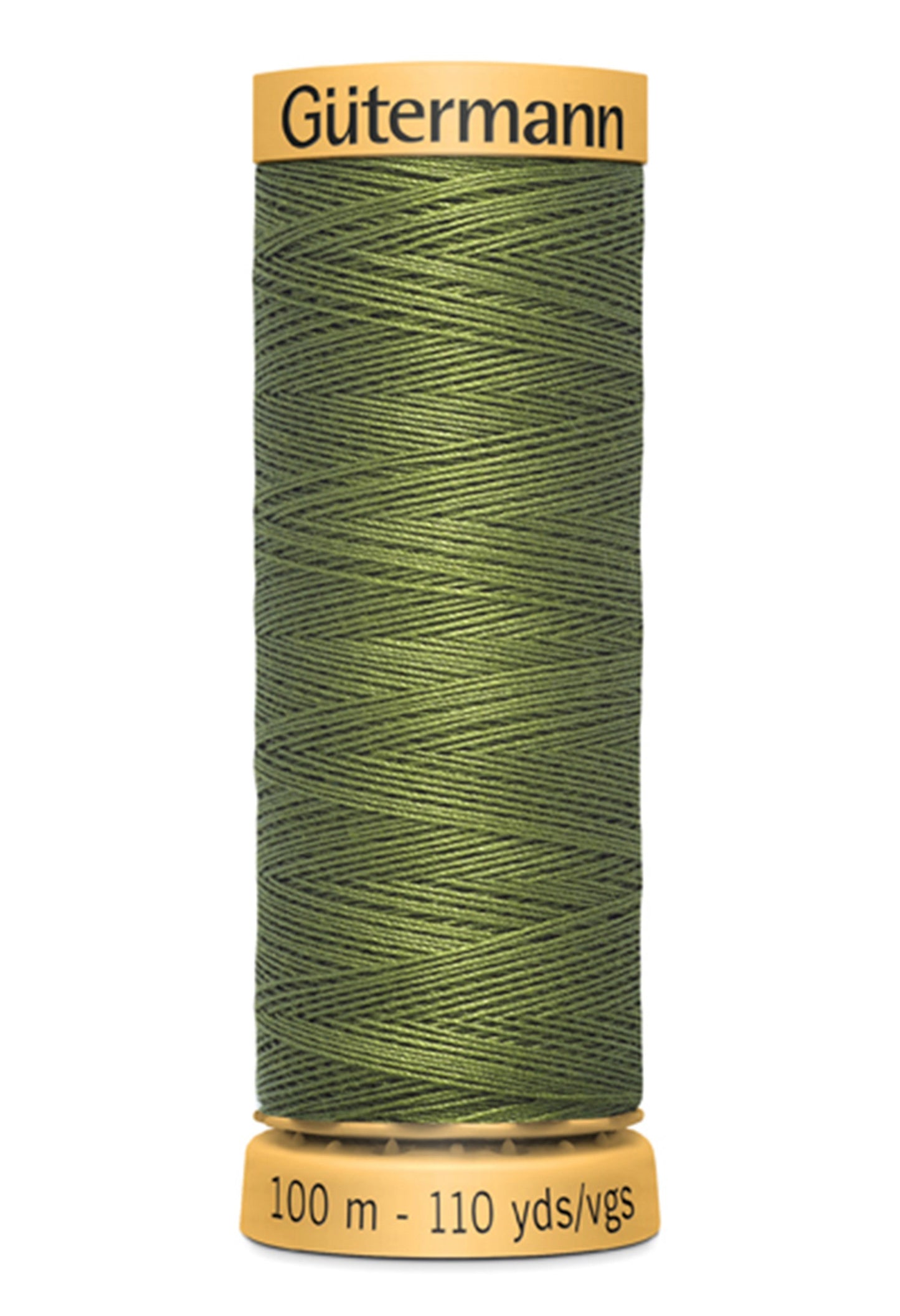 Natural Cotton Thread 100m/109yds Olive