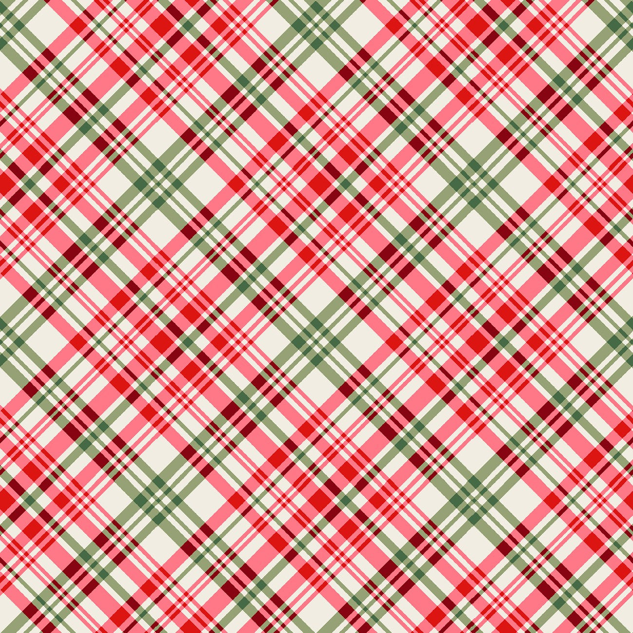Red/Green Plaid 3 Inch