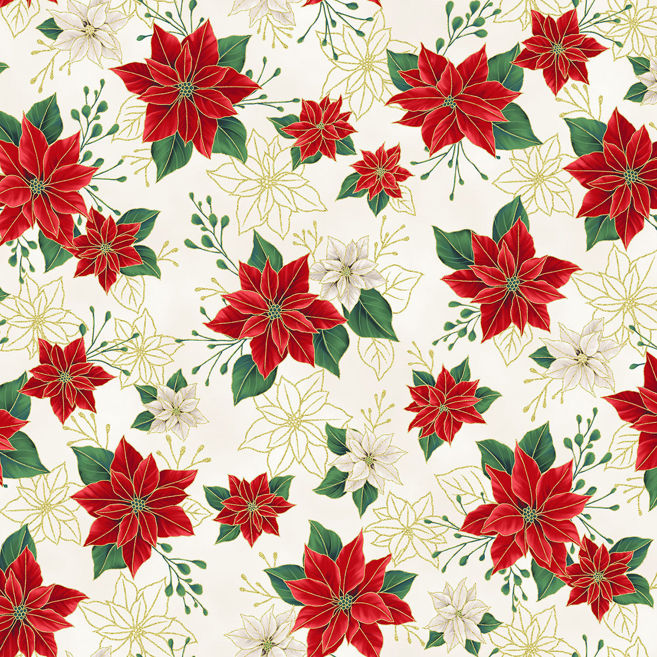 Natural/Gold Blooming Holidays