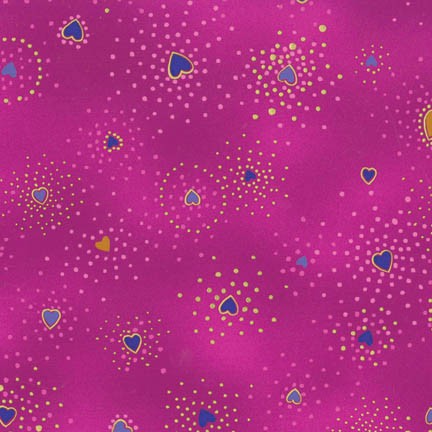 Violet Hearts Metallic