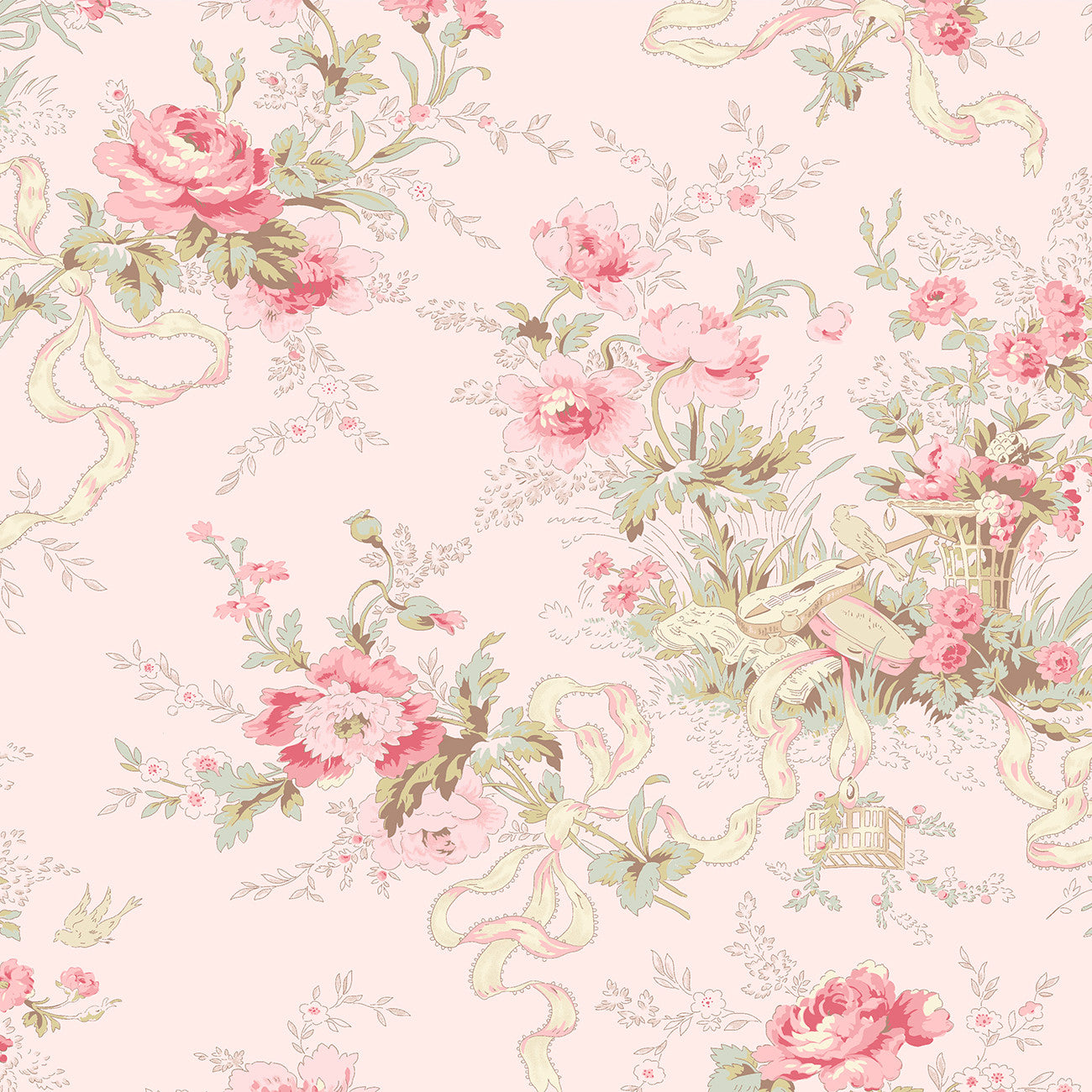 Light Pink Charlotte Cottage Floral