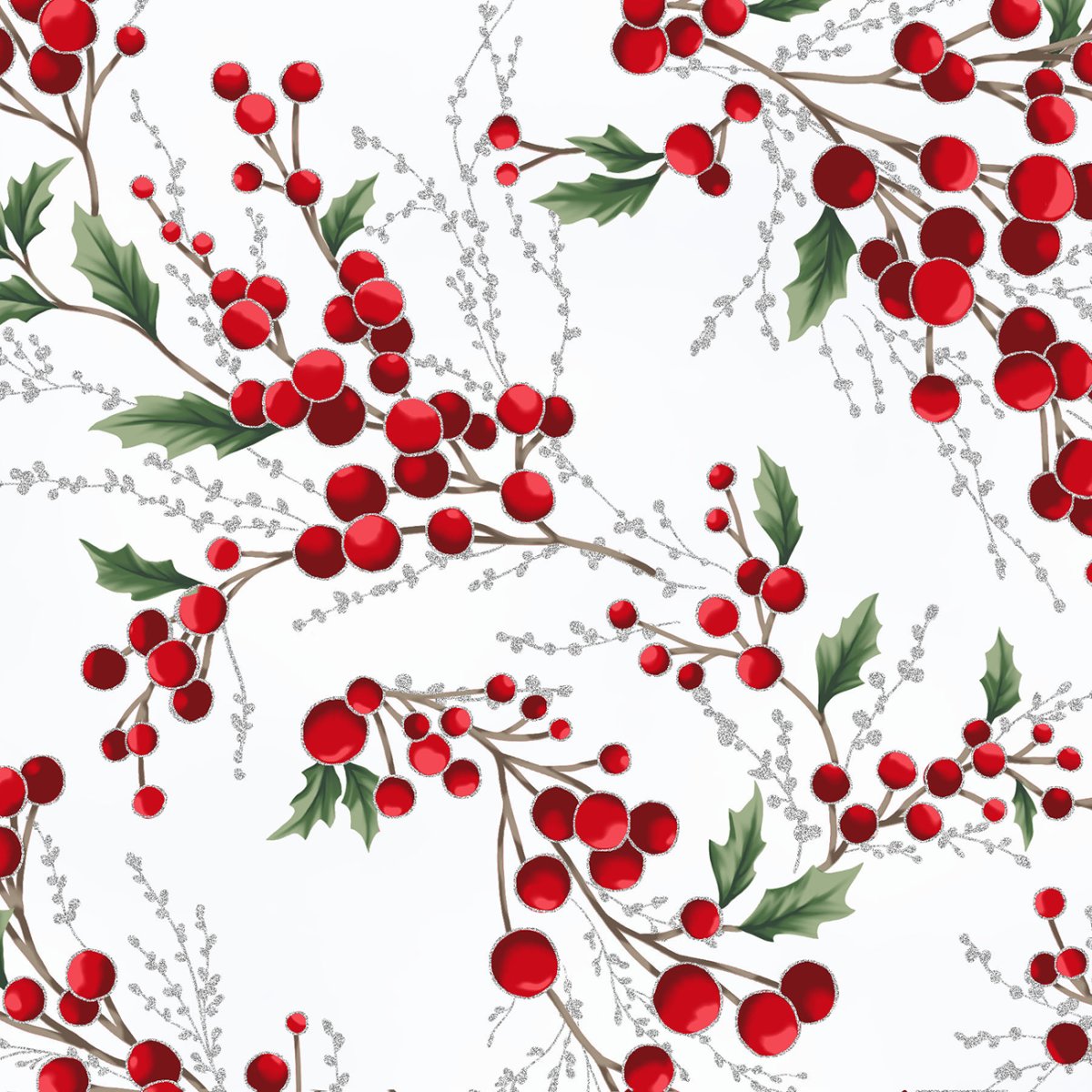 Silver Holly Berry Y7821H-597S