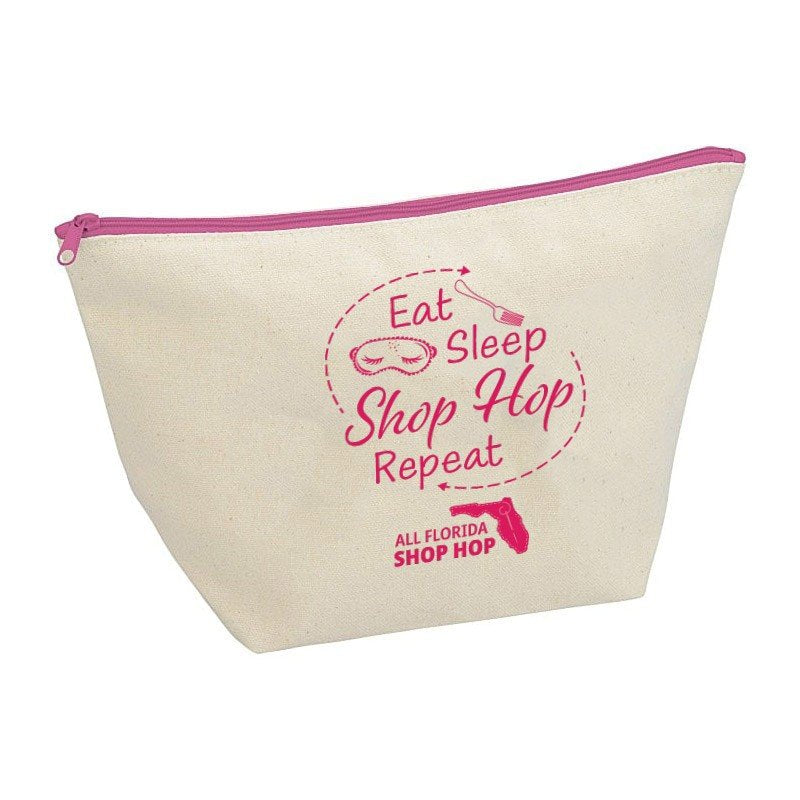 Cotton Zip Pouch 7-3/4” x 10-1/2”