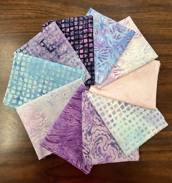 Purple fat quarter bundle