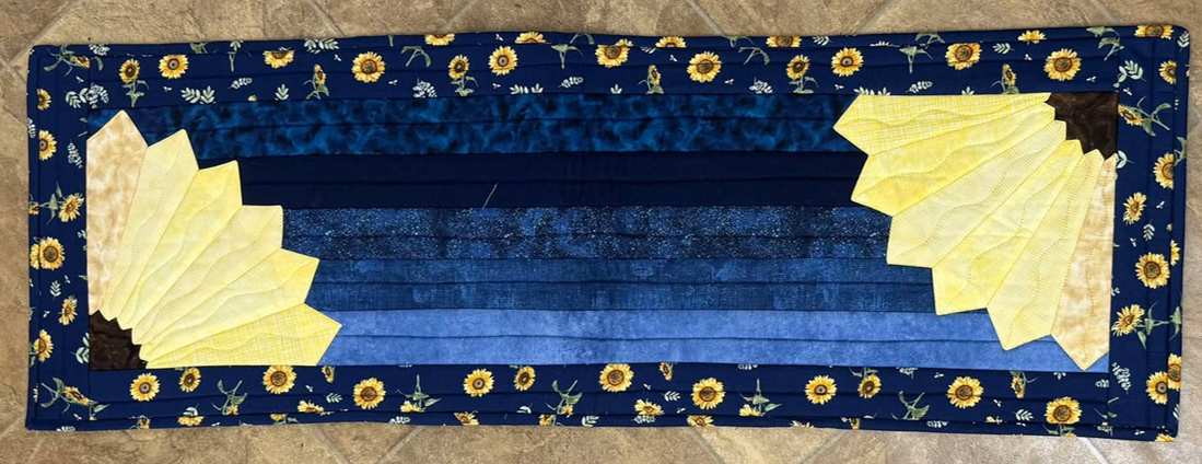 Sunny Days Table Runner Kit - Sunflower with Borders does not include foam