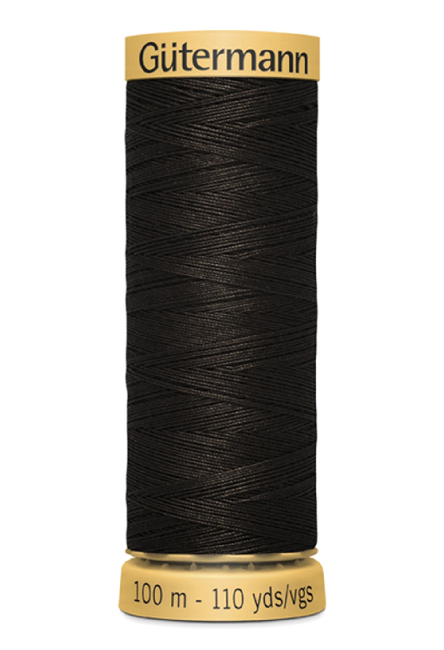 Natural Cotton Thread 100m/109yds Seal Brown