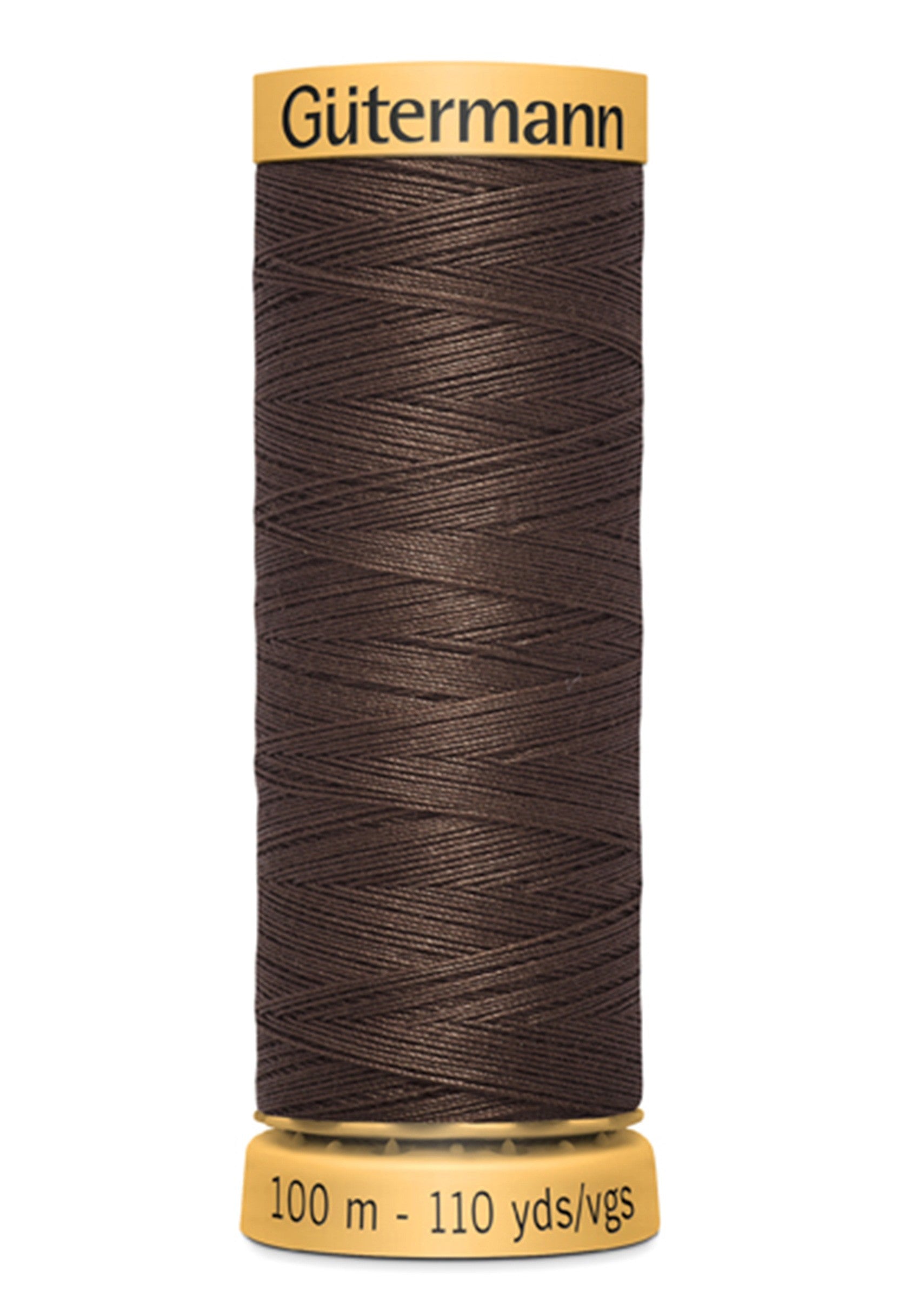 Natural Cotton Thread 100m/109yds Dark Brown