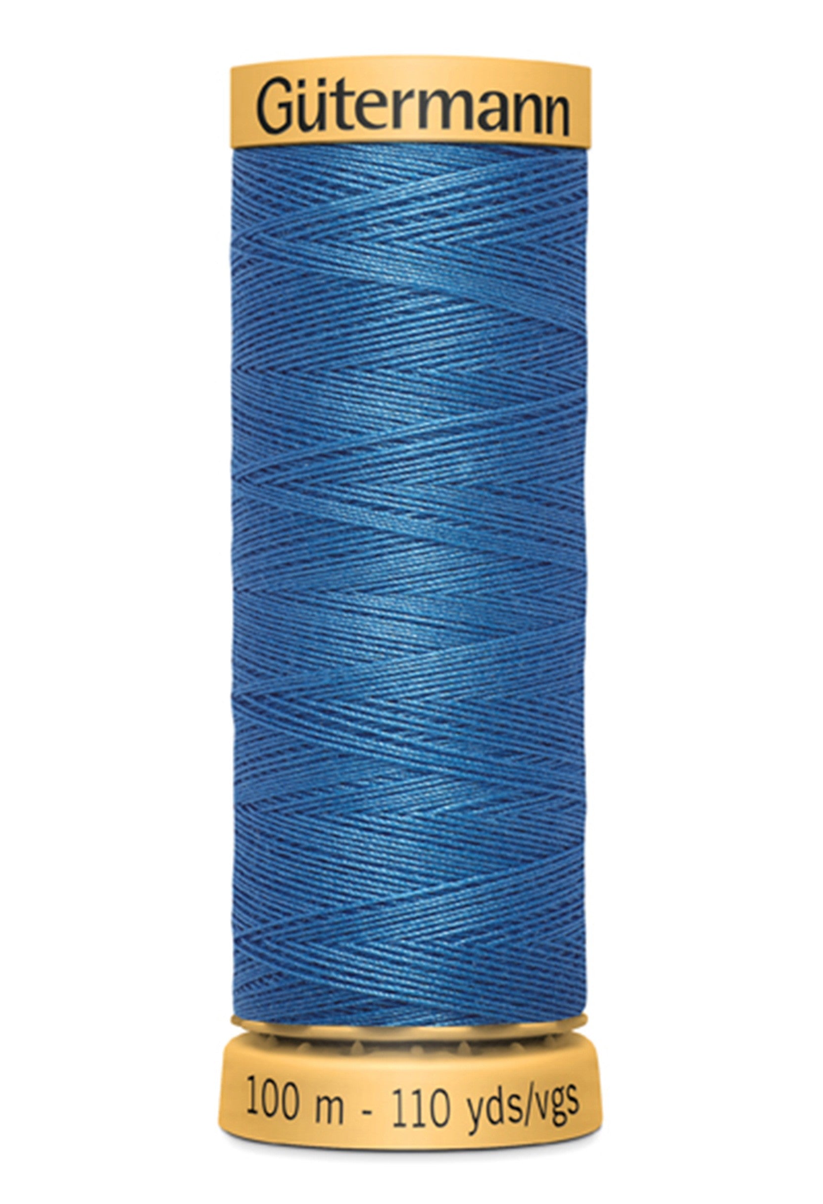 Natural Cotton Thread 100m/109yds Blue