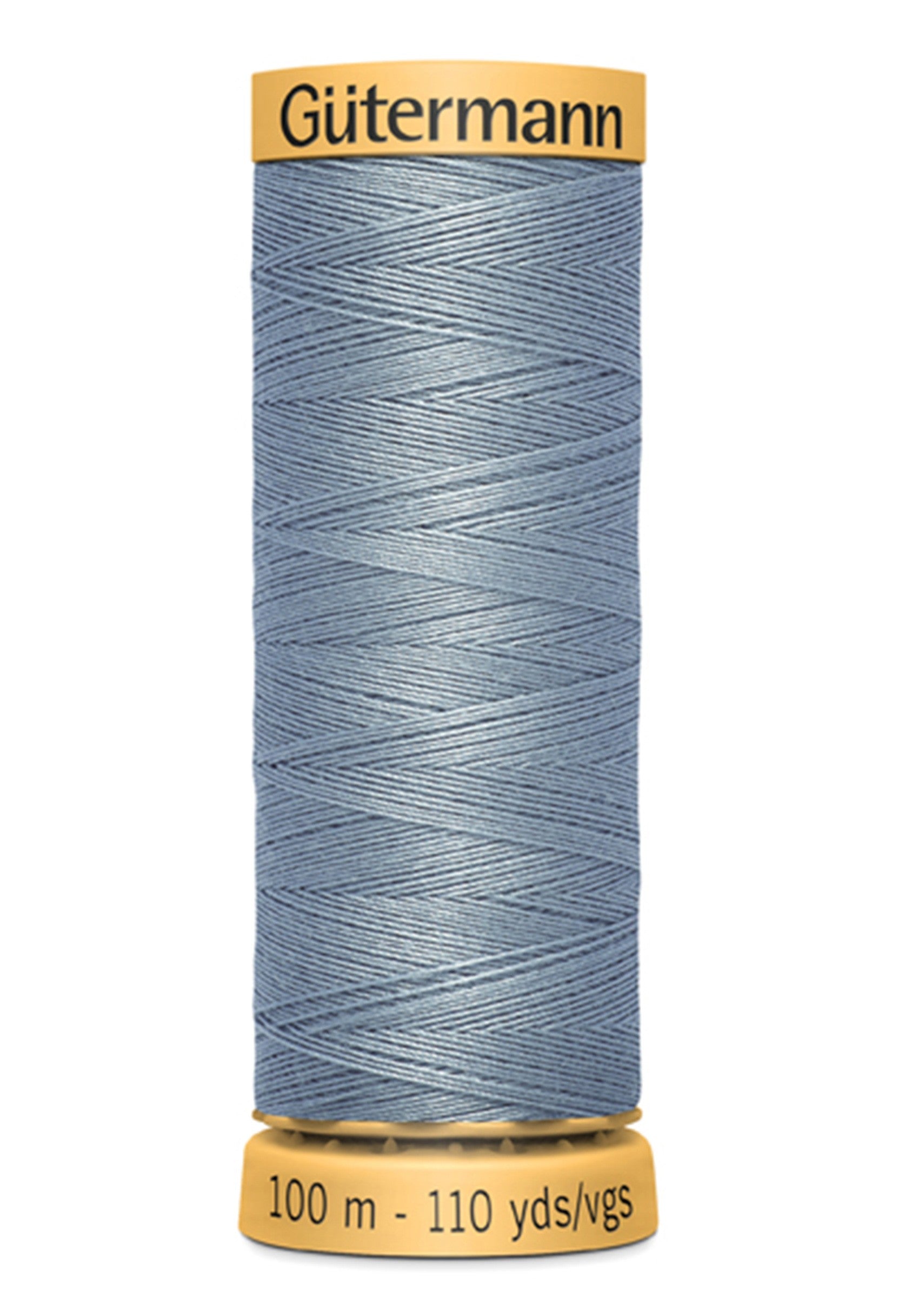 Natural Cotton Thread 100m/109yds Grey Blue