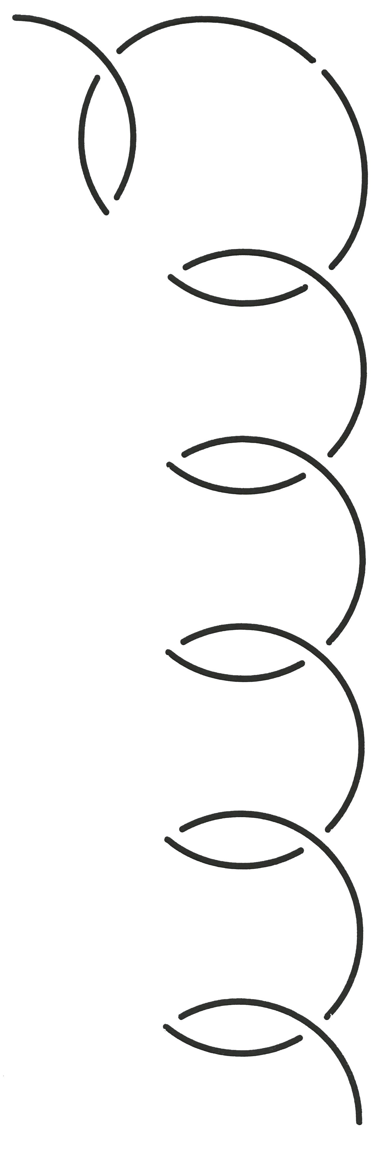 Quilt Stencil Loop Corner Design