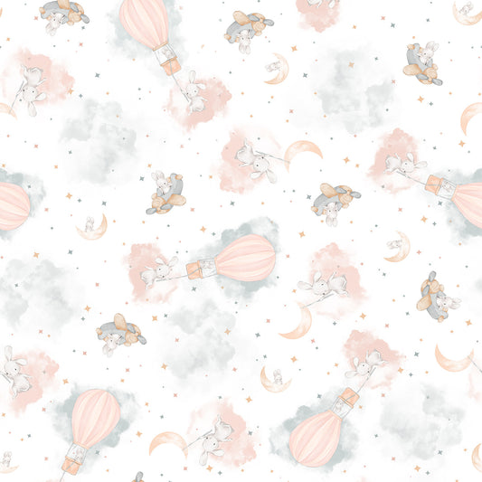 White Bunny In The Clouds