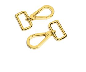 1" Gold Teardrop Swivel Hook 2 Pack