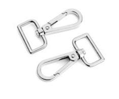 1" Silver Teardrop Swivel Hook 2 pack