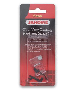 Clear View Quilting Foot and Guide Set 9mm Janome