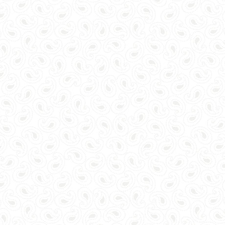 Quilting Illusions PAISLEY WHITE