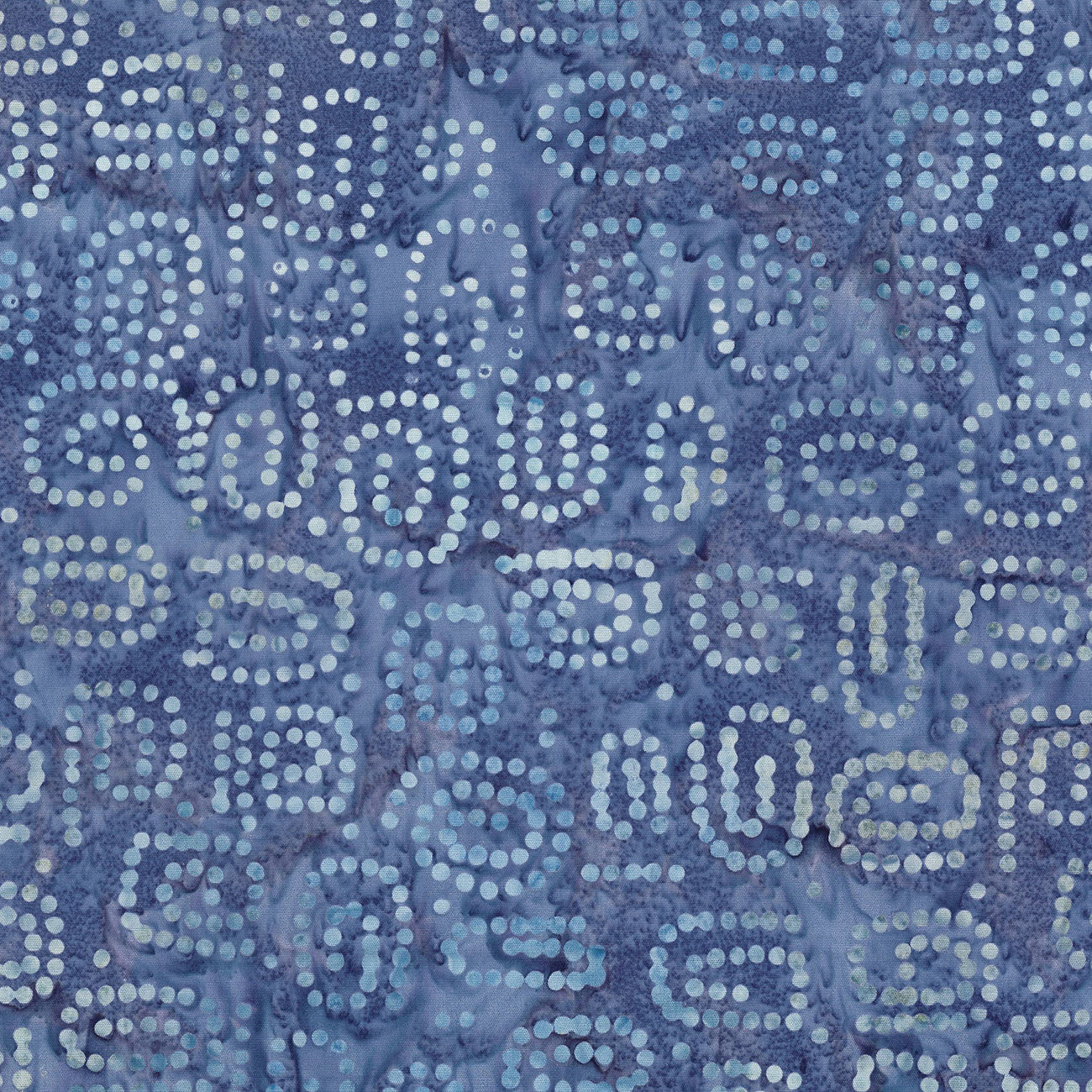 Blue Dotty Dots Batik