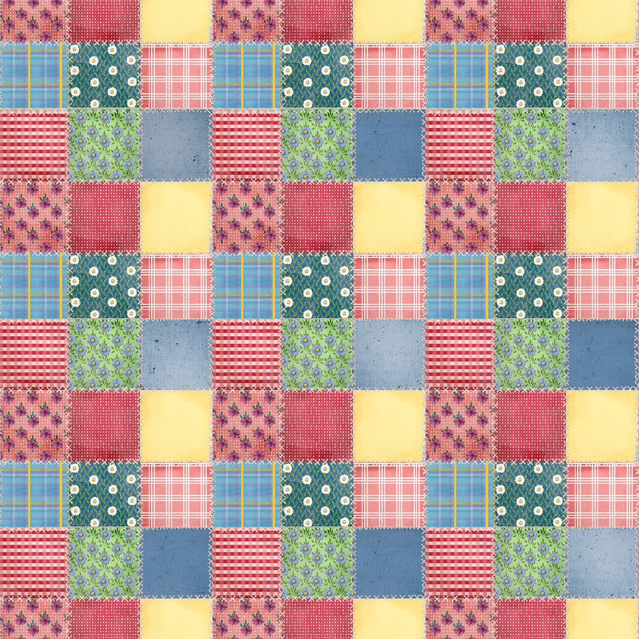 Squared Up by 3 Wishes Fabrics