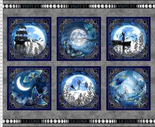 La Luna Small Block Panel from In The Beginning Fabrics 12.5" Blocks