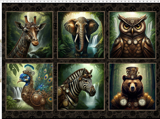 Steampunk Menagerie Block Panel 2st-1