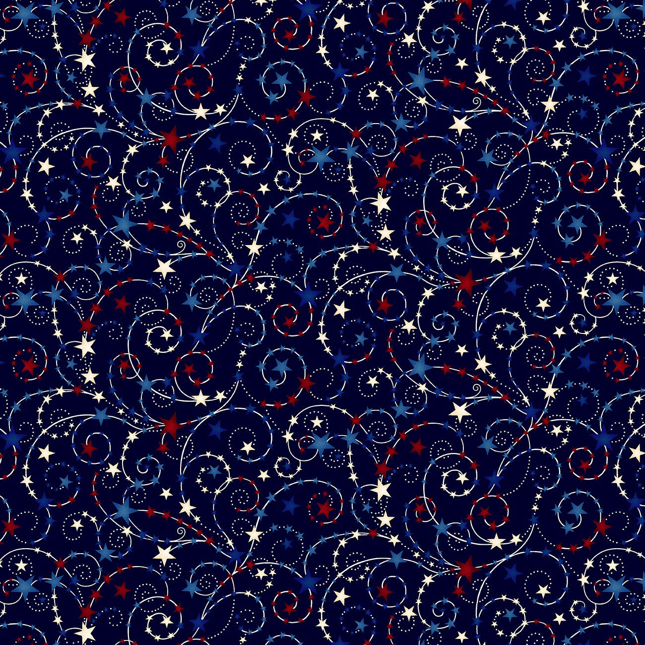 Blue Patriotic 108in Wide Back