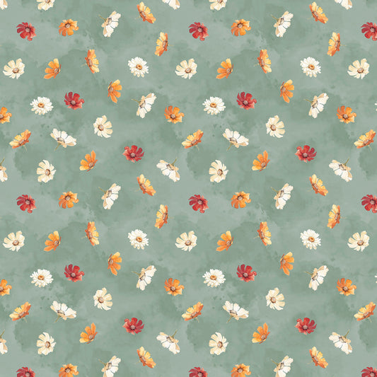 Sage Flowers Toss