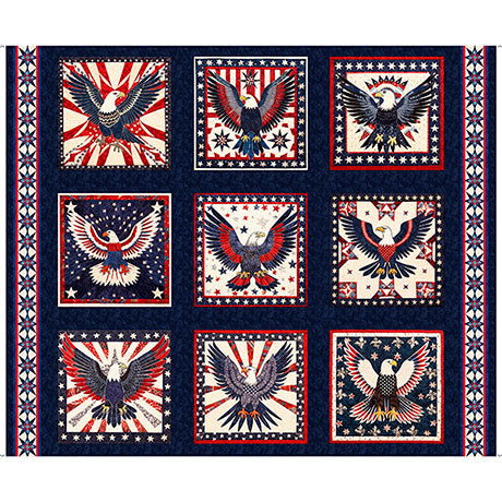 AMERICAN TAPESTRY - EAGLE BLOCKS.