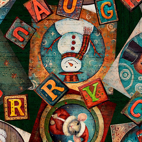 SANTA'S WORKSHOP - CHRISTMAS COLLAGE