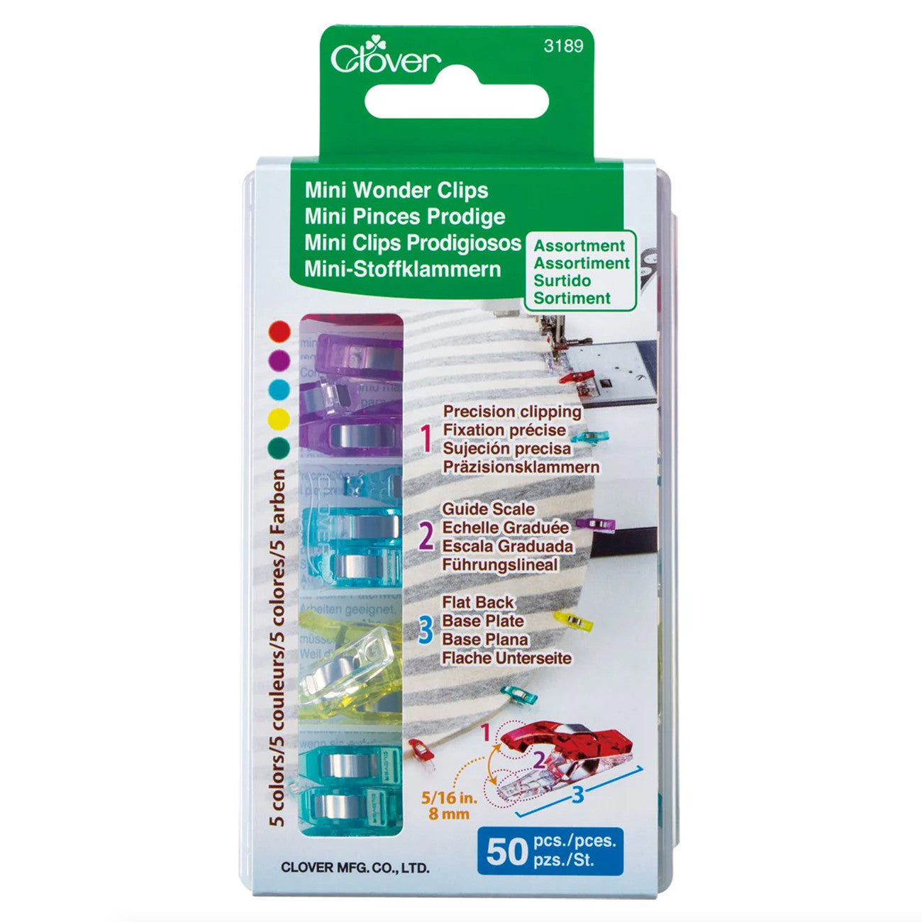 Mini Wonder Clips Assorted 50 pcs