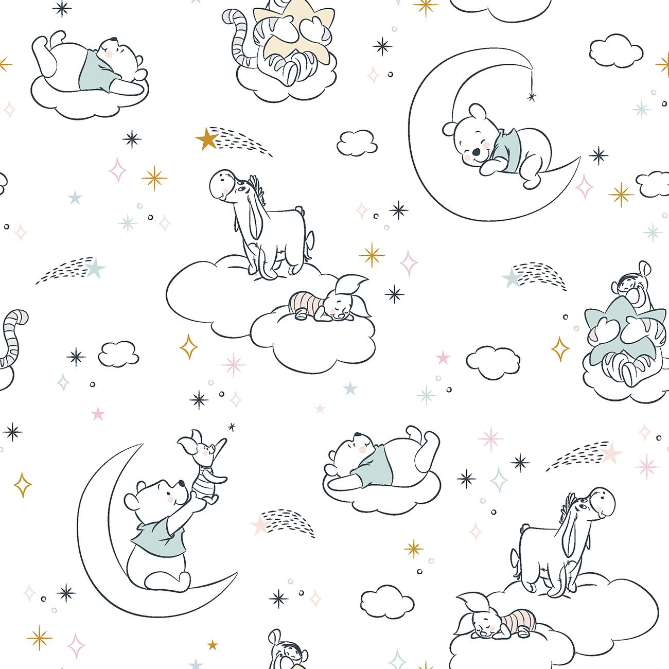 Pooh And Fwhite Print