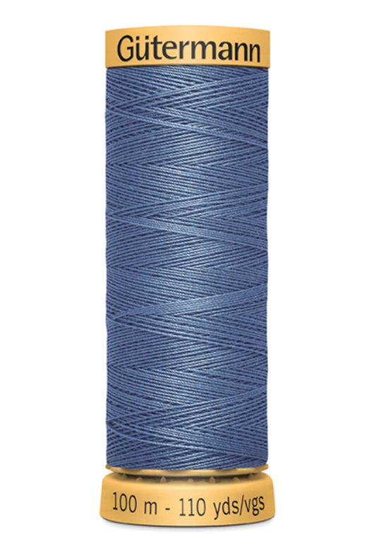 Cotton 50 100m Solid Dark Blue Sky