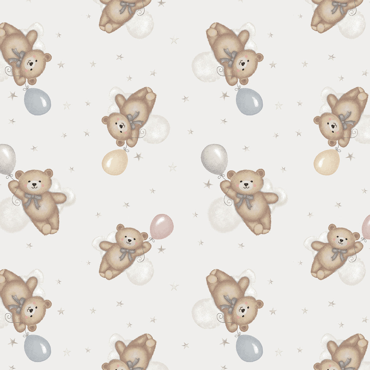 Gray/Multi Flying Teddy Bears 6 Inch repeat