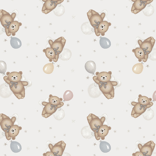 Gray/Multi Flying Teddy Bears 6 Inch repeat
