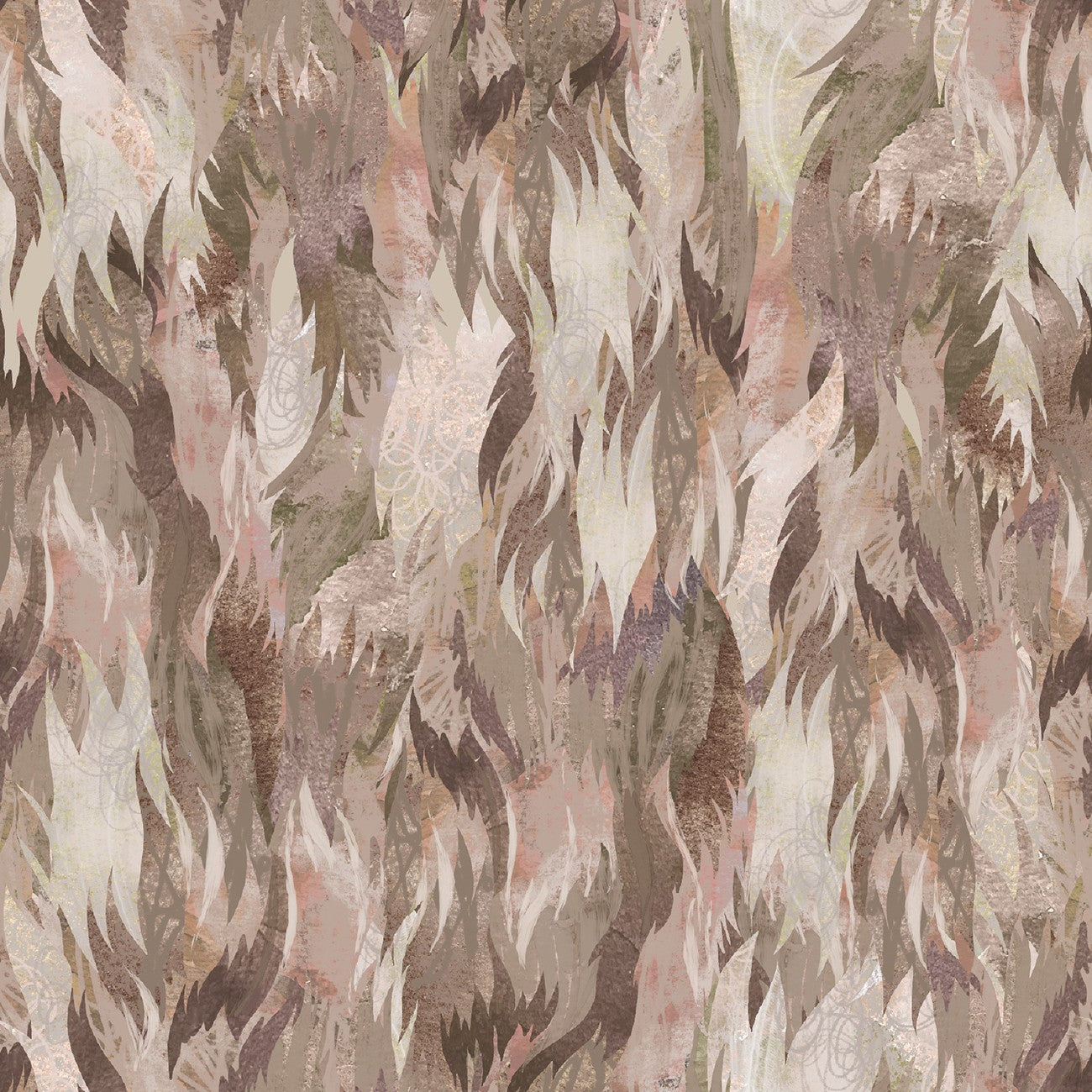 Taupe Cow Hair 6in repeat