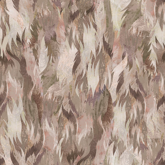 Taupe Cow Hair 6in repeat