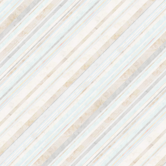Cream Plaster Bias Stripe 7.8in repeat