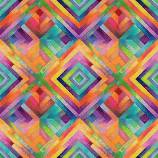 Multi Geometric Diamond 3in repeat