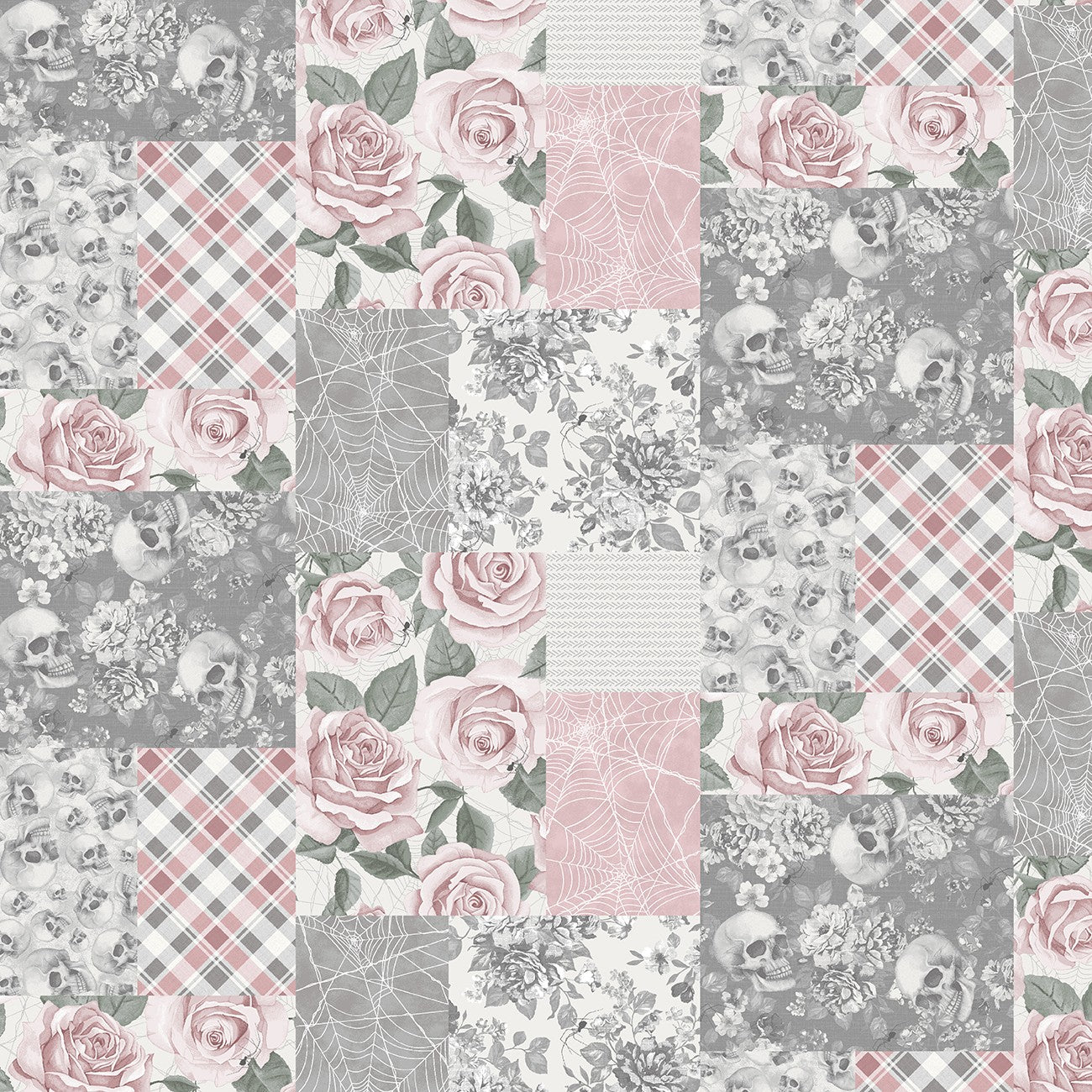 Rose Patchwork 10 Inch