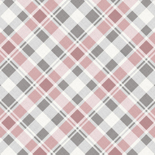 Rose Bias Plaid 8 Inch