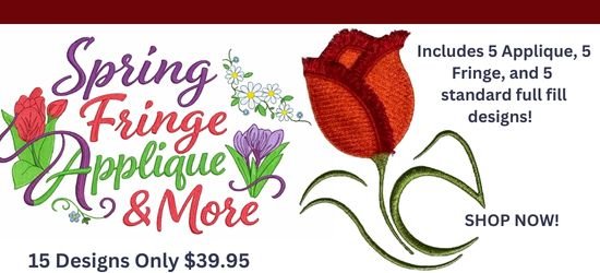 Spring Fringe Applique And More Embroidery Designs