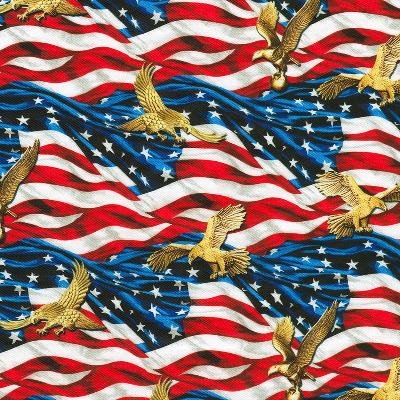 Undulating Flag Eagles Multi