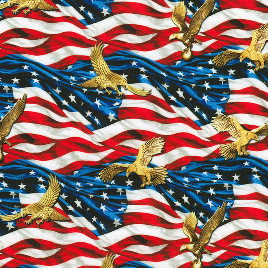 Undulating Flag Eagles Multi