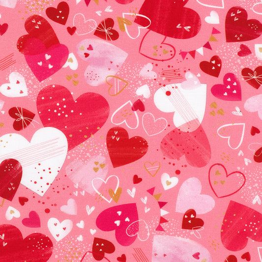 Tossed Hearts Banners Love