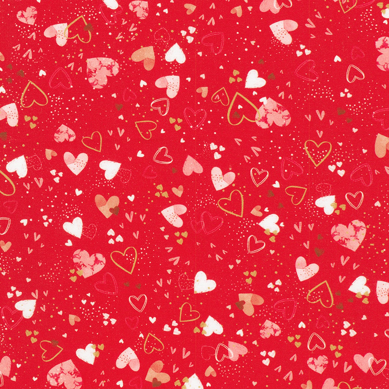 Tossed Small Hearts Valentine