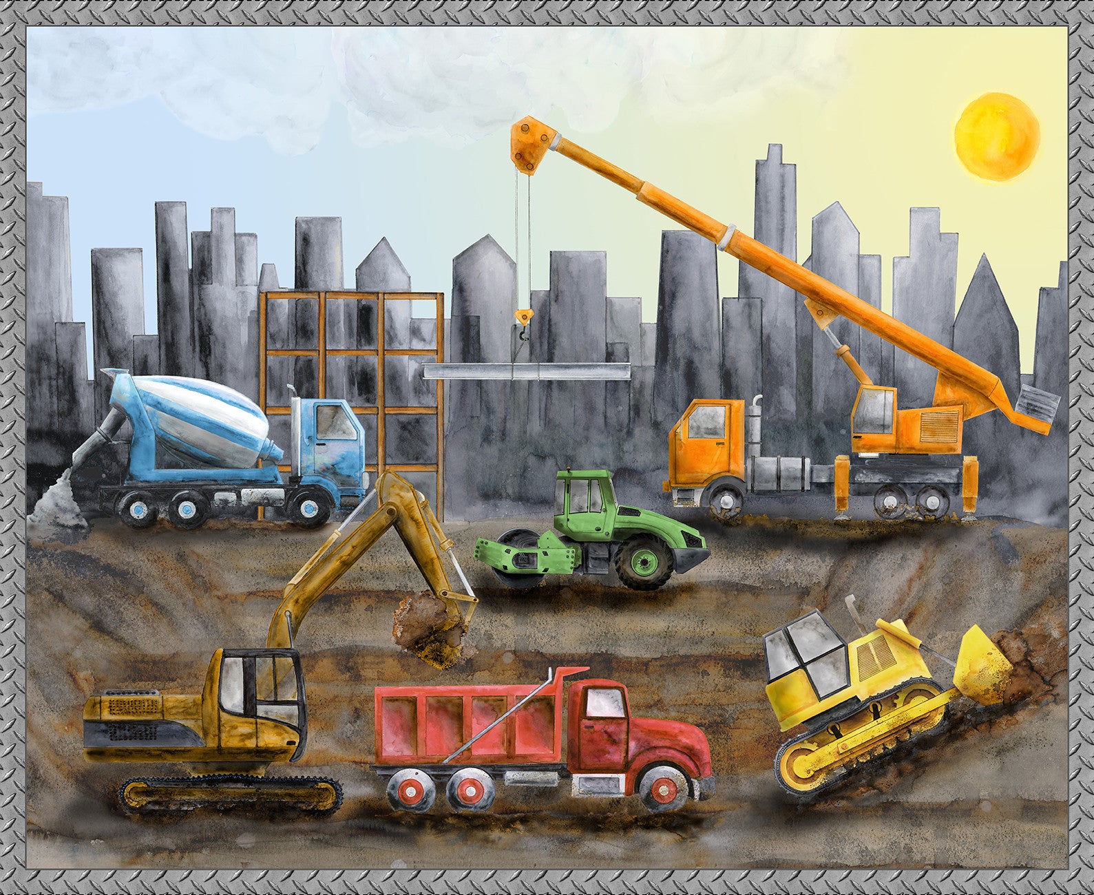 Multi Construction Equipment Panel 36 Inch repeat