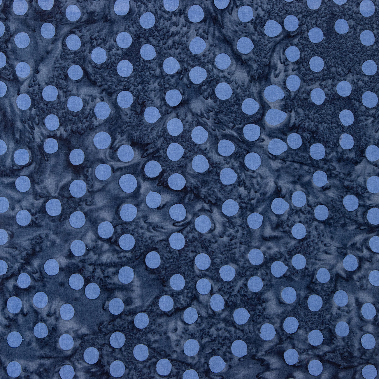 Batiks Elementals Polka Pop Stone Blue