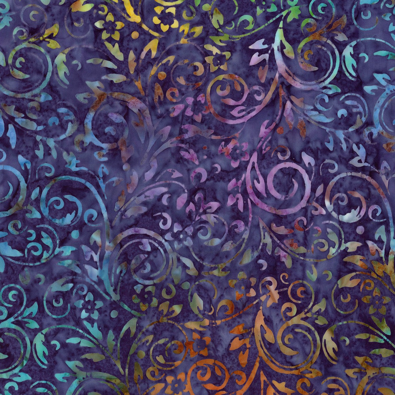 Batiks Kinetic Energy Purple Outburst