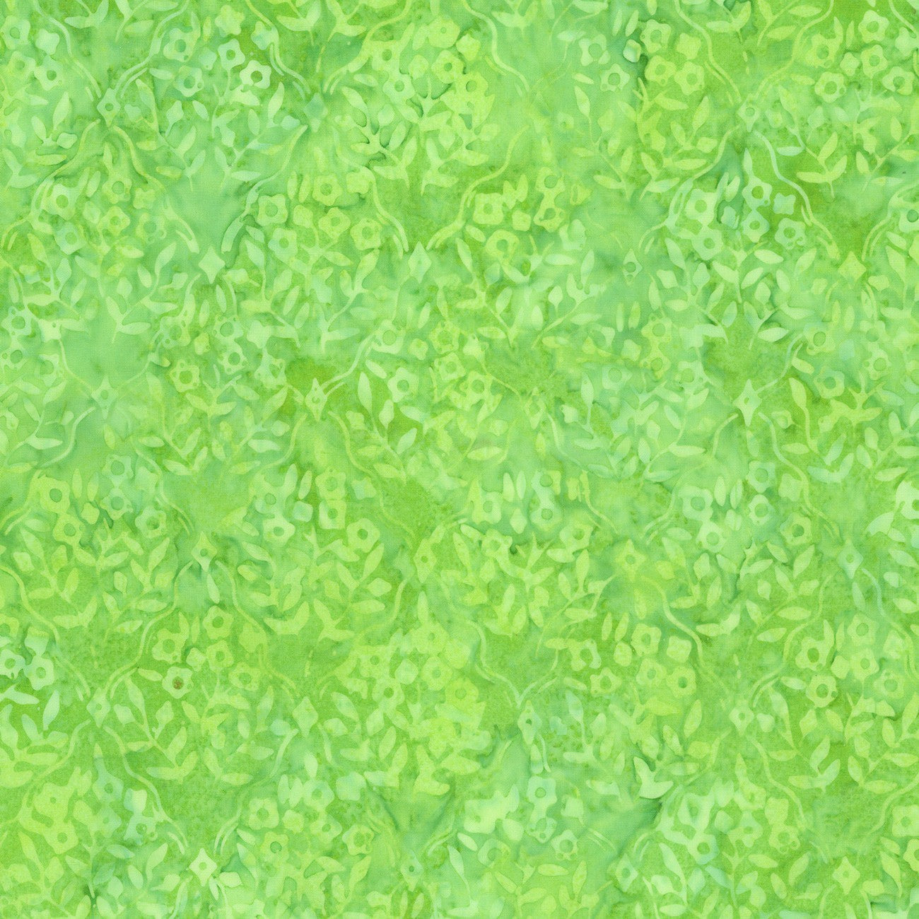 Batiks Swirl the Rainbow Green Apple