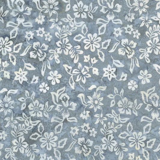 Wide Back Batiks Gray & Golden Arabella Blustery Days