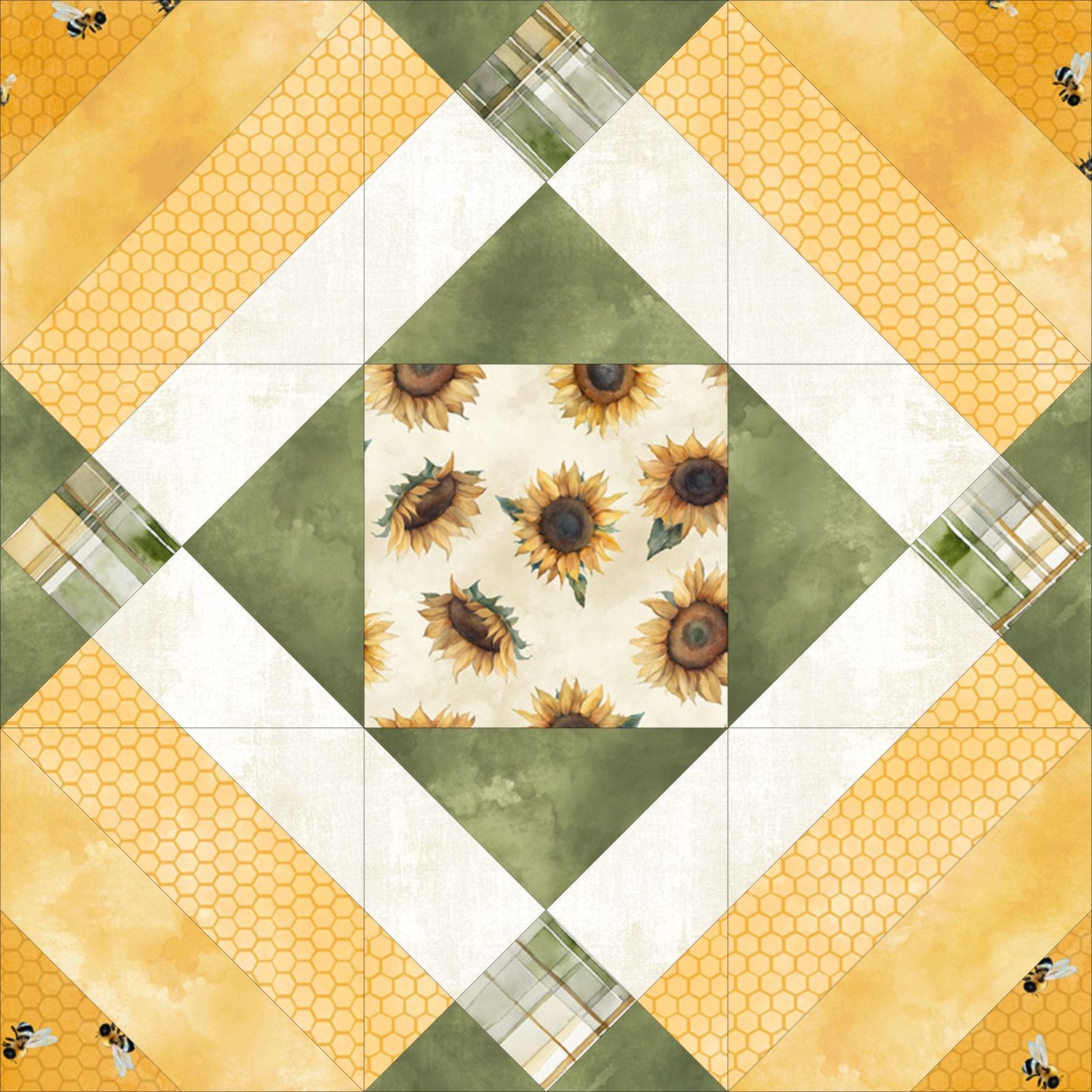 Sunkissed Queen Size Yardage Quilt Kit